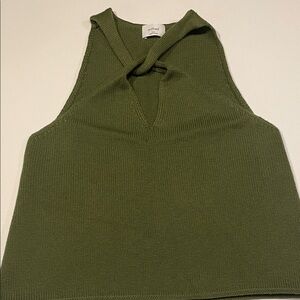 Aritzia Olive Green Knit Tank Top